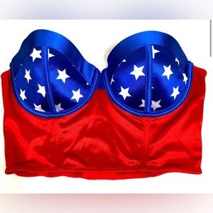Wonder Woman Strapless Bra Top